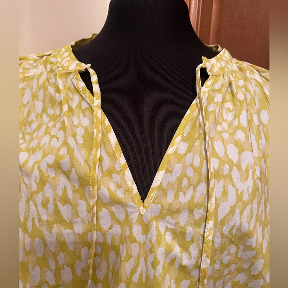 Who What Wear Citrus Leopard Blouse Top size 2X New - Picture 3 of 5